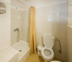 One of the two bathrooms